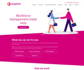 Wageloch.com.au(Home) Screenshot