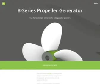 Wageningen-B-Series-Propeller.com(B-Series Propeller Generator) Screenshot