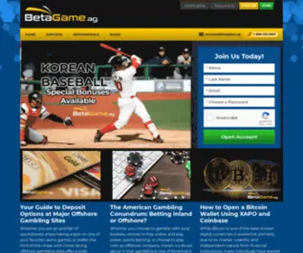 Wagerbag.com(Home) Screenshot