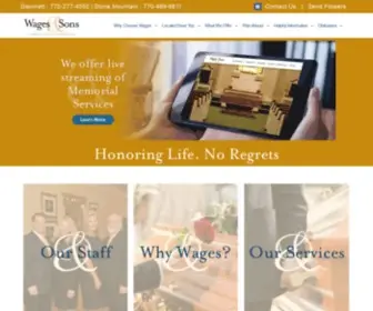 Wagesandsons.com(Wages and sons) Screenshot