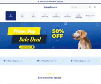 Waggfluence.com(Cat & Dog Supplies for our Fur Babies) Screenshot