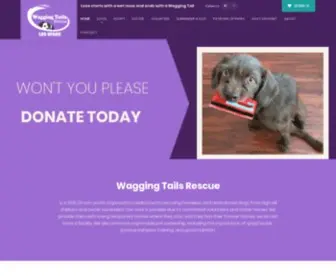 Waggingtailsrescue.org(Love starts with a wet nose and ends with a Wagging Tail) Screenshot