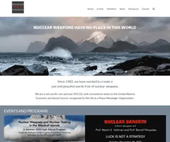 Wagingpeace.org(Nuclear Age Peace Foundation) Screenshot