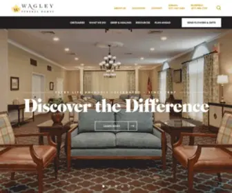 Wagleyfuneralhomes.com(Wagley Funeral Home and Cremation Service) Screenshot