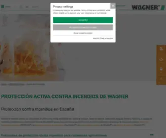 Wagner-ES.com(Soluciones de protección contra incendios llave en mano) Screenshot