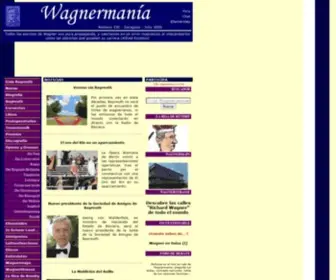 Wagnermania.com(Richard Wagner) Screenshot