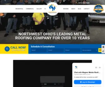 Wagnermetal.com(Wagner Roofing) Screenshot