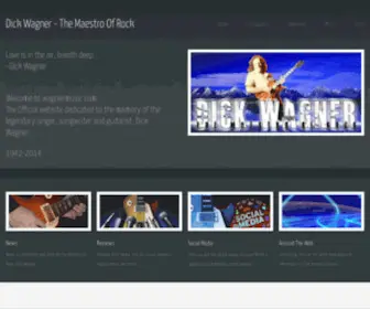 Wagnermusic.com(Dick Wagner) Screenshot