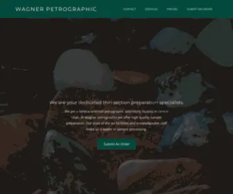 Wagnerpetrographic.com(Wagner Petrographic) Screenshot