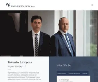 Wagnersidlofsky.com(Toronto Lawyers) Screenshot