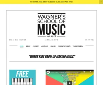 Wagnersmusic.com(Wagner's School of Music) Screenshot