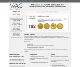Wago-Auktionen.de(WAG-Online Auktionen) Screenshot