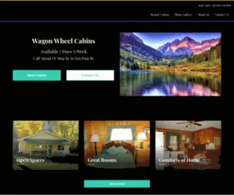 Wagonwheelcabinslc.com(Wagon Wheel Cabins) Screenshot