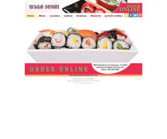 Wagosushi.com(Wago Sushi) Screenshot