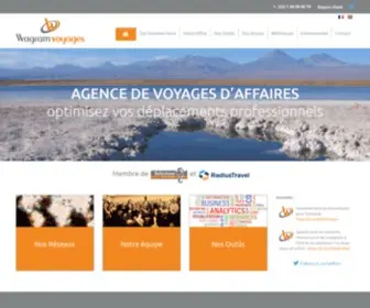 Wagram-Voyages.com(Agence de voyages d'affaires) Screenshot