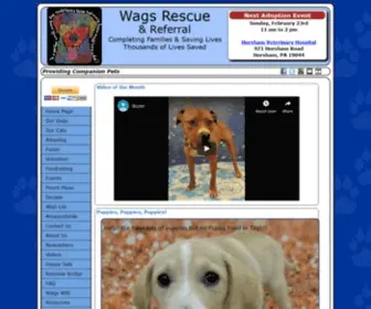 Wagsrescue.com(Wags Rescue) Screenshot