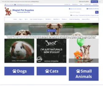 Wagtailpetsupplies.co.uk(Pet Shop) Screenshot