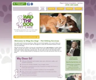 Wagthedognc.com(Pet Sitting Service Raleigh Triangle) Screenshot