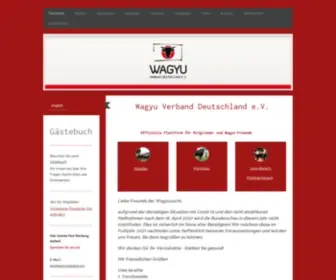 Wagyuverband.com(Wagyuverband Deutschland e.V) Screenshot