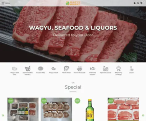 Wagyuwhisky.com.au(Wagyu, Seafood & Liquors) Screenshot