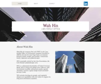 Wah-Hin.com(Wah Hin & Company Pte Ltd) Screenshot