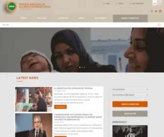 Waha-International.org(Women And Health Alliance International) Screenshot