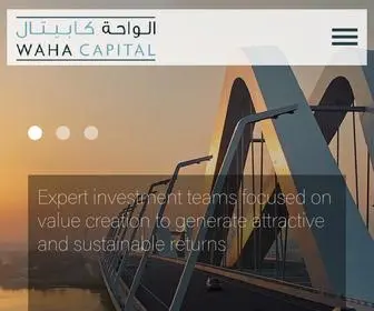 Wahacapital.com(Waha Capital) Screenshot