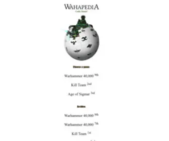 Wahapedia.ru(Wahapedia) Screenshot