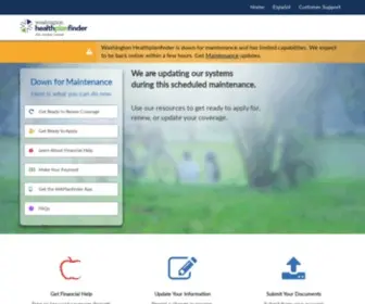 Wahealthplanfinder.org(Washington Healthplanfinder) Screenshot