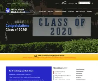 Wahibluedevils.org(Walla Walla High School) Screenshot