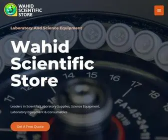 WahidscientificStore.com(Just another WordPress site) Screenshot