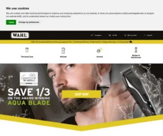 Wahl.co.uk(Wahl Professional Hair Clippers) Screenshot