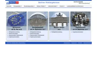 Wahlen-Berlin.de(Berliner Wahlergebnisse) Screenshot