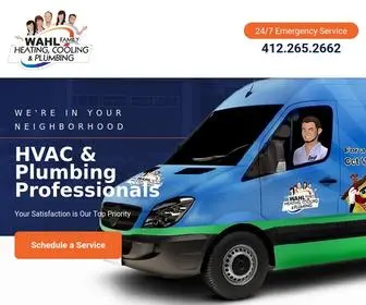 Wahlheatingandcooling.com(Pittsburgh HVAC & Plumbing) Screenshot