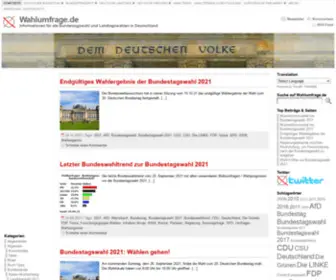 Wahlumfrage.de(Wahlumfragen) Screenshot