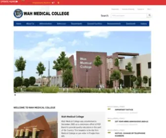 Wahmedicalcollege.edu.pk(Service to Humanity) Screenshot