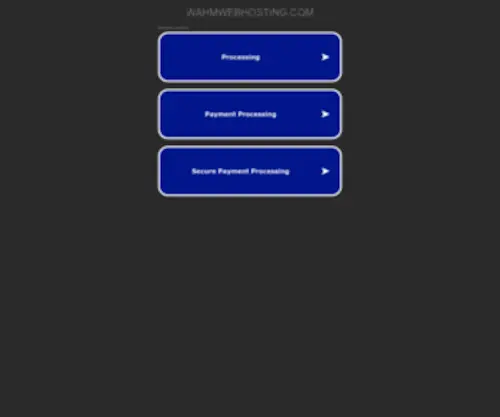 Wahmwebhosting.com(WAHM Web Hosting and WAHM Shopping Cart) Screenshot