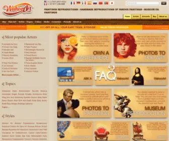 Wahooart.com(Fine Art Reproductions) Screenshot