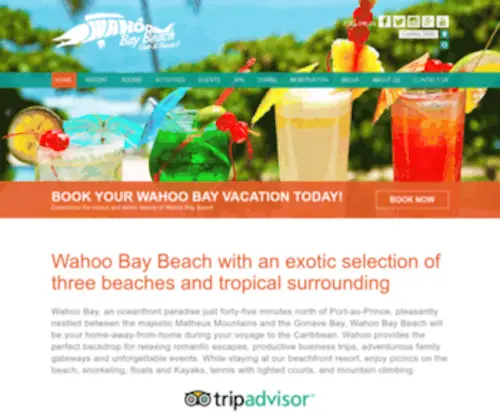 Wahoobaybeach.com(Wahoo Bay Beach Club & Resort) Screenshot