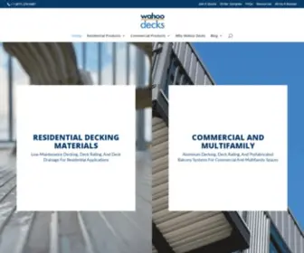 Wahoodecks.com(Aluminum Decks) Screenshot