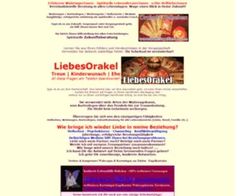 Wahrsagerinnen.net(Echte HellSeherInnen & erfahrene WahrSagerInnen) Screenshot