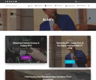 Wahyualam.com(Profil Nurwahyu Alamsyah aka Wahyu Alam) Screenshot