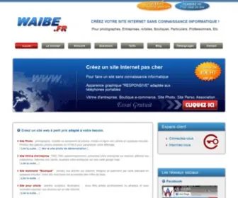 Waibe.fr(Creation site Internet pas cher) Screenshot