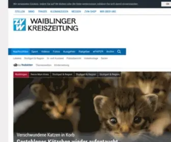 Waiblinger-Kreiszeitung.de(Zeitungsverlag Waiblingen) Screenshot