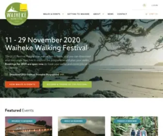 Waihekewalkingfestival.org(Waiheke) Screenshot