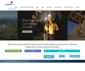 Waihigold.co.nz(OceanaGold Waihi Operation) Screenshot