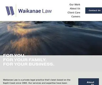 Waikanaelaw.co.nz(Waikanae Law) Screenshot