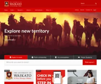 Waikato.ac.nz(The University of Waikato) Screenshot