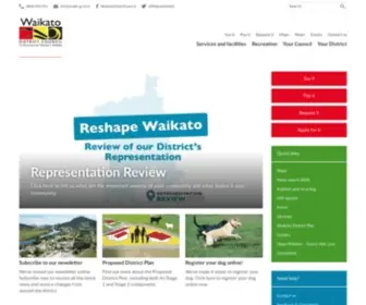 Waikatodistrict.govt.nz(Waikato District Council) Screenshot