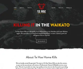 Waikatohomekills.nz(Te Hoe Home Kills) Screenshot